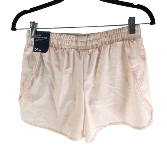 DSG Girls Mid Rise Stride Run Shorts Heathered Peach/Pink XL - Picture 2 of 5